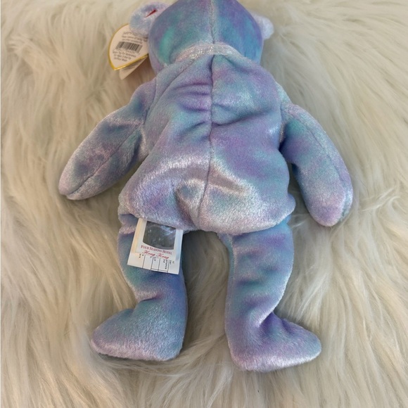 Ty Issy Hong Kong Four Seasons Hotel Pastel Blue Bear Plush Toy - Picture 5 of 7